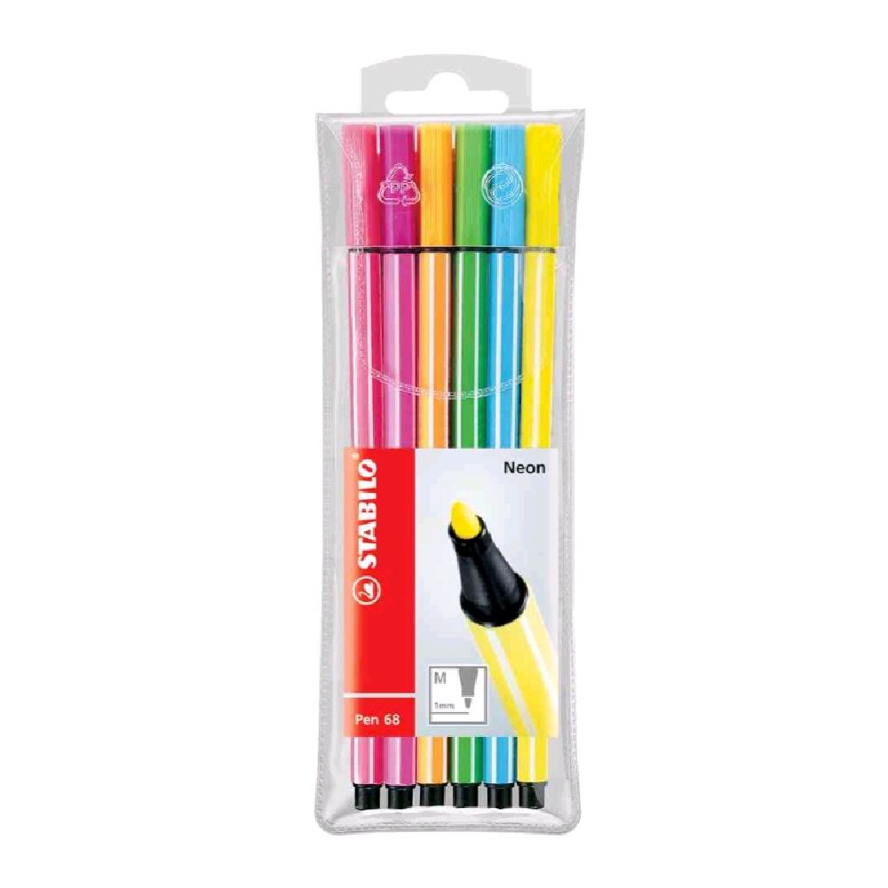 Stabilo Fasermaler Pen 68 6er Etui 6806-1
